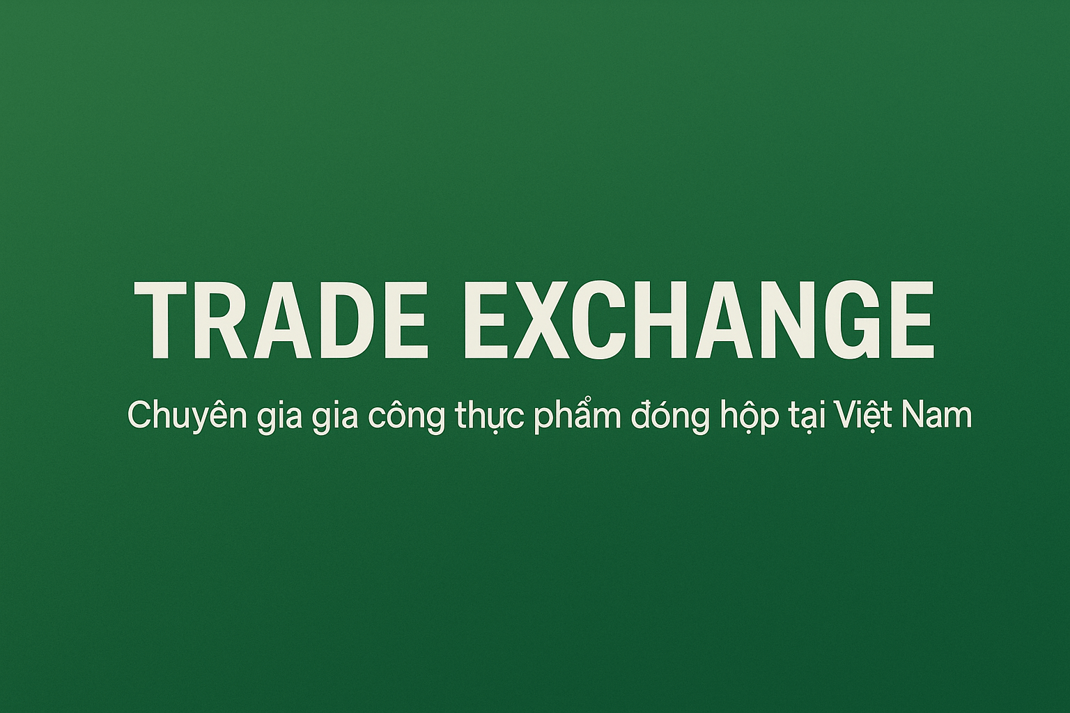 TRADE EXCHANGE Header